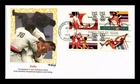 US COVER OLYMPICS 35C AIR MAIL FIRST DAY ISSUE SETENANT JUDO FLEETWOOD