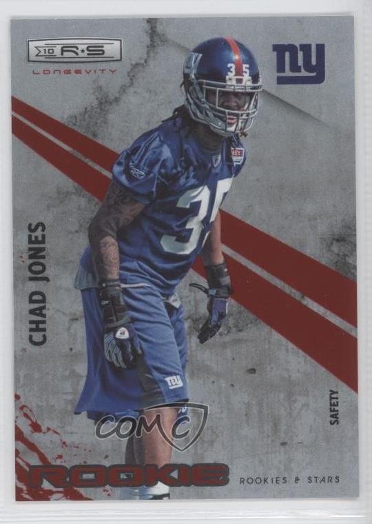 2010 Panini Rookies & Stars Longevity Rookie Ruby 36/100 Chad Jones #179 RC 1u9