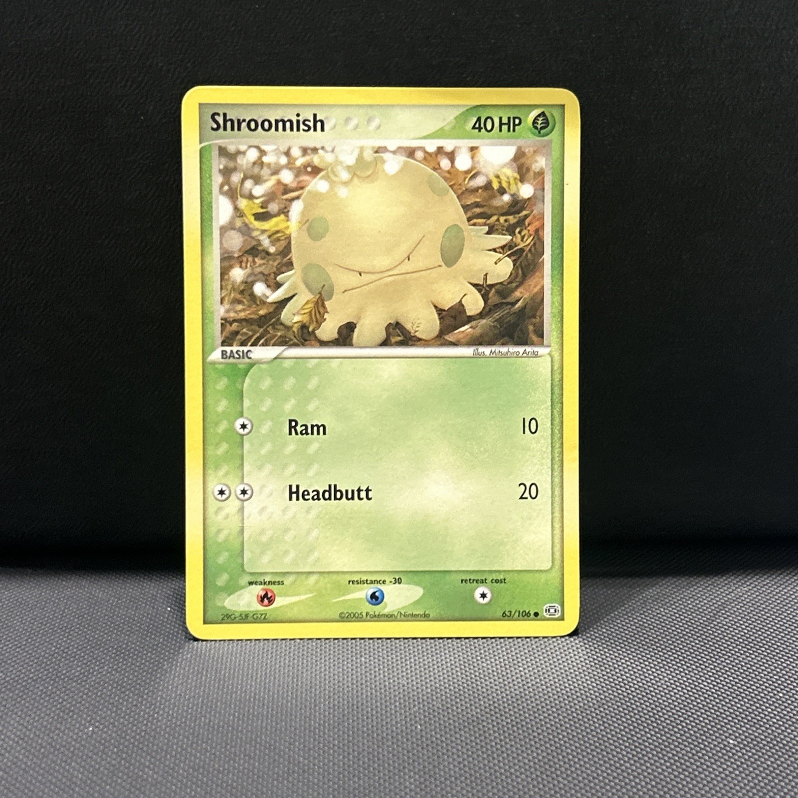 Shroomish 63/106 EX Emerald Pokemon Card 2005 NM