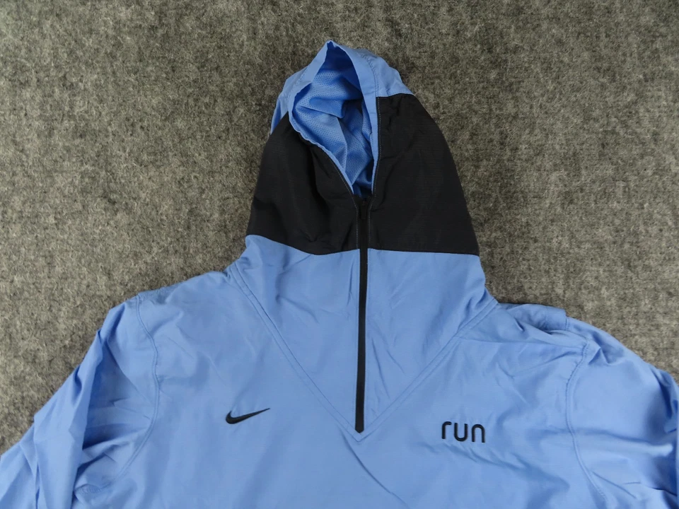 Nike Jacket Mens XL Blue Colorblock Lightweight Players Windbreaker Running 90s - Image 2 of 4