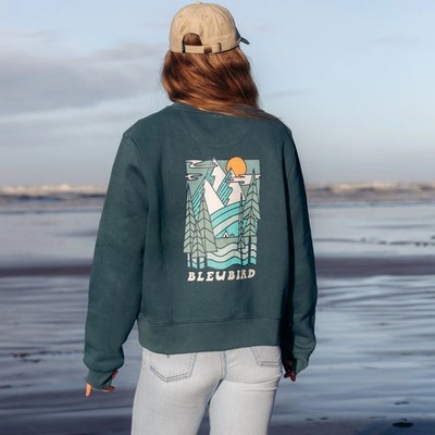 Bleubird Damen Trailhead Cropped Crew Sweatshirt
