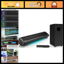 Sound Bar with Subwoofer - Home Theater Surround System for TV & PC Audio