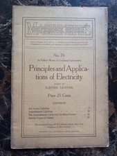 Principles Applications Electricity 1911 Machinery's Reference Series 76
