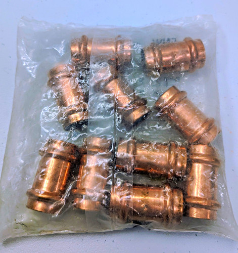 FNW Copper Coupling w/ Stop 3/4 in x 3/4 in P x P Lead Free 10 Pack