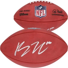 Bo Nix Denver Broncos Signed Duke Full Color Football