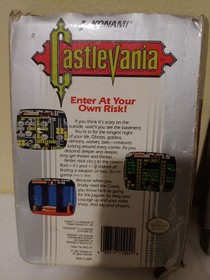 Castlevania, NES. 1987. cartuccia e scatola condizioni 60% pkg.