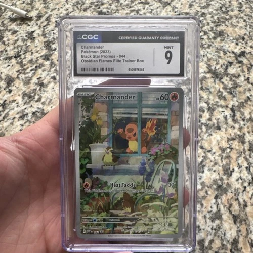 Charmander 044 Scarlet & Violet Promo Holo CGC 9 Obsidian Flames Elite Trainer