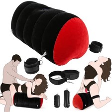 Inflatable Sex Position Pillow with BDSM Restraints