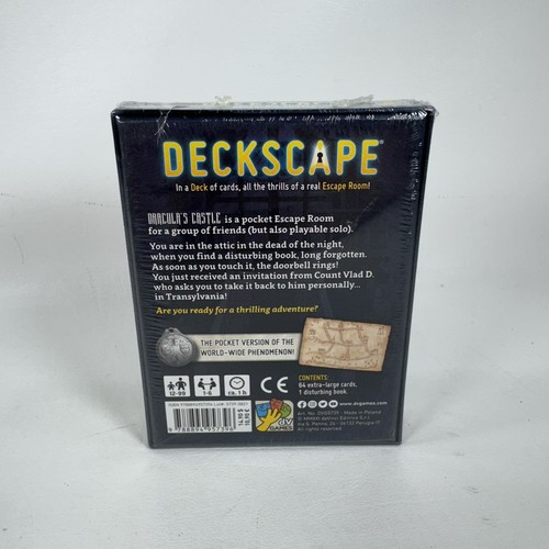 Deckscape Dracula's Castle Escape Room Card Game Davinci Games DVG5739 Party - Picture 2 of 6
