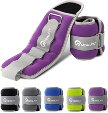 Ankle Weights for Men Women Kids, Leg Arm Wrist 0.5 lb x 2, Purple 
