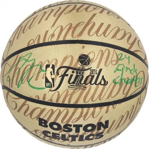 Balón de Coleccionista Wilson Firmado Campeones Finales Jrue Holiday Celtics 2024 con Insc Foto 3 de 4