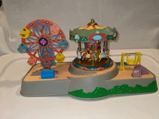 VTG Musical Carousel-Ferris Wheel Fits Polly Pocket Type Toy Works