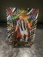 2024-25 Panini Select Kenan Yildiz Zebra Prizm Ssp RARE Juventus Equalizers