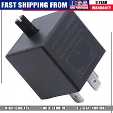 1X 3-Pin Adjustable LED Flasher Relay CF13 JL-02 For Car Turn Signal Light Bulbs