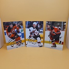 3 Vintage NHL NEW JERSEY DEVILS Signed 4x6 Postcards - Grant Marshall, Bruce D +