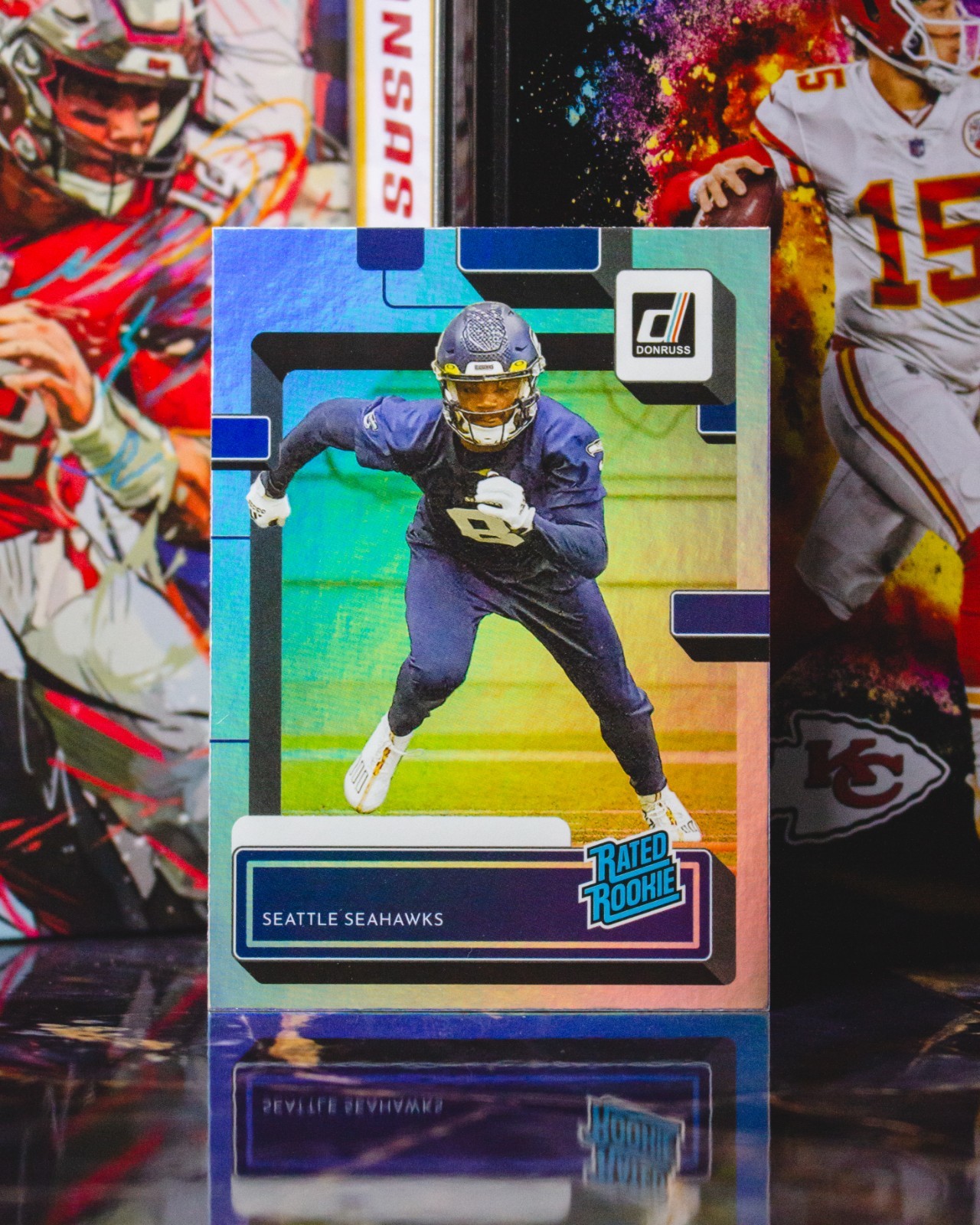 2022 Panini Donruss #350 Bo Melton No Name Holo Short Print Rookie