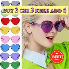 Love Heart Shape Sunglasses Fun Dress Party Festival Summer Glasses Women Teen 