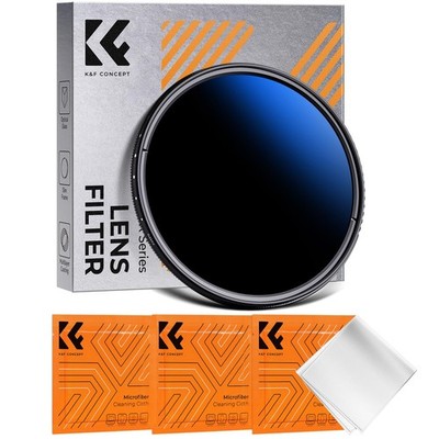 52mm Variable ND Filter ND2-ND400 1-9 Stops Adjustable Neutral Density Lens
