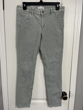 NWOT Loft Gray Corduroy Curvy Skinny Pants 26/2