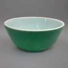 PYREX 403 Green Mixing Nesting Bowl 2½ qt Primary Colors Vintage Made In USA
