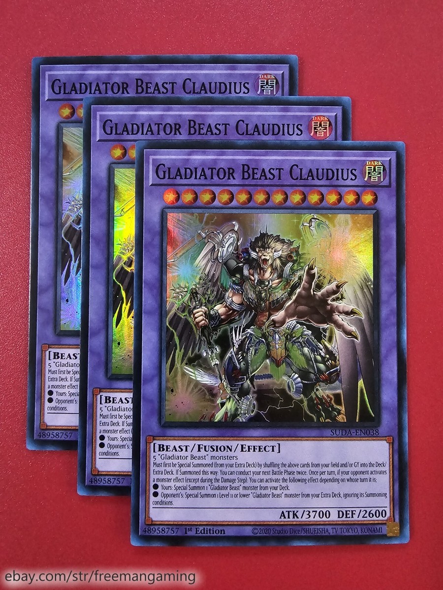 yugioh gladiator beast structure deck Ships immediately! [Sword Fighting Beast] Yu-Gi-Oh Sword Fighting Beast Claudius Gladiator Gladiator Beast United - Chaos