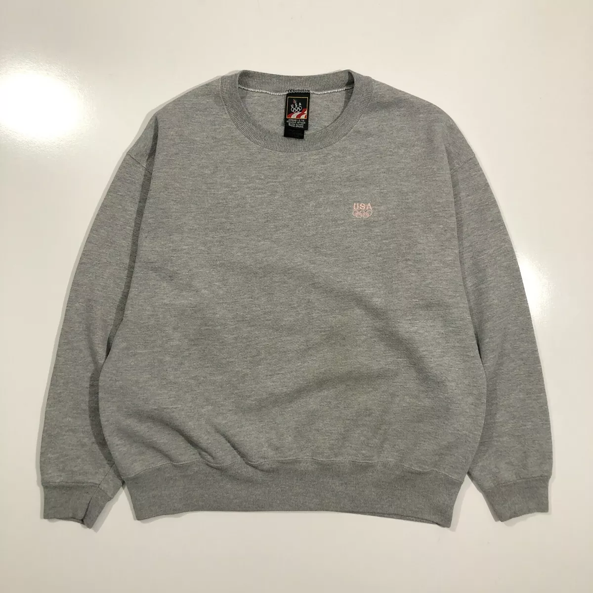 JC Penney Vintage USA Olympic Crewneck Sweatshirt Made in USA Mens