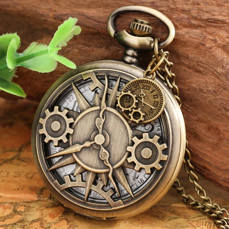 Pocket watch cheap with gears