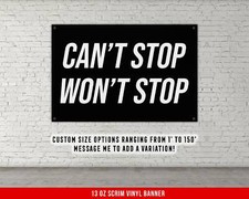 Motivational Fitness Banner - Home Gym Wall Art Decor