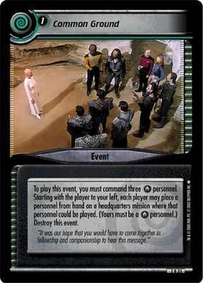 Star Trek CCG 2E Energize Common Ground 2R35