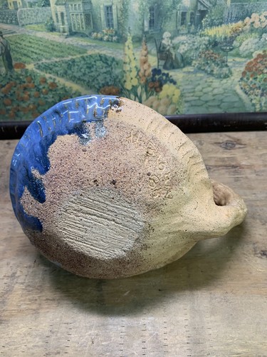 Vintage Stoneware Pottery Oil Lamp Base Handmade And Dated ‘86- Built Well - Picture 8 of 9