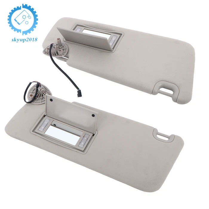 Par de parasol gris con luces para Dodge Ram 1500 2500 3500 2013-21 izquierda+derecha Foto 3 de 4