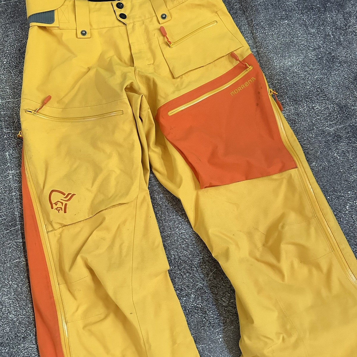 Men's Norrona Lofoten Gore Tex Pro Suspender Bib Yellow Men's Norrona Lofoten Gore Tex Pro Suspender Bib Yellow