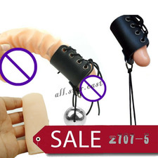 MALE ENLARGER STRETCHER BIG PENI EXTENDER METAL BALL FAUX LEATHER BELT HANGER