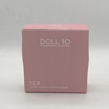 Doll 10 T.C.E. Super Coverage Serum Powder Light Full Size – NEW