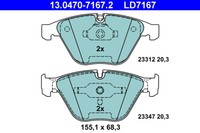 BremsbelÄGe BMW P. 5/6/7 2.0-4.0 02-10 Keramik