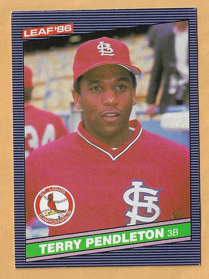 TERRY PENDLETON ST. LOUIS CARDINALS #137 - LEAF 1986