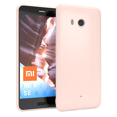 Für Xiaomi Mi 9 SE Hülle Soft Case Silikon Cover Schutz Tasche Slim Matt Rosé