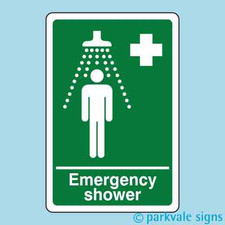 Emergency Shower Sign