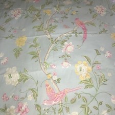LAURA ASHLEY SUMMER PALACE DUCK EGG FABRIC ( 1.3 METRES )