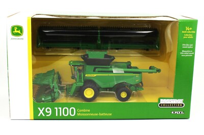Set John Deere ERTL – Moissonneuse, Camion Et Tracteur – Échelle 1/64 (Neuf)