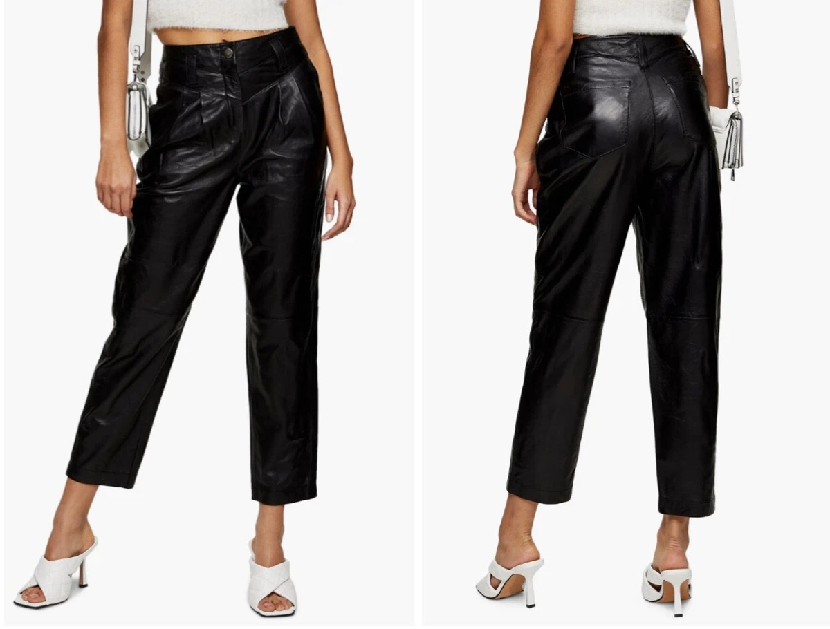 Topshop store leather pants