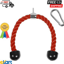 Yes4All Deluxe Triceps Rope Cable Attachment 36 Inch with red Colors, Exercise