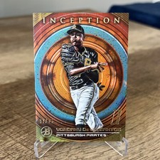 2022 Bowman Inception /25 Orange Foil #70 Yordany De Los Santos 1st / Pirates