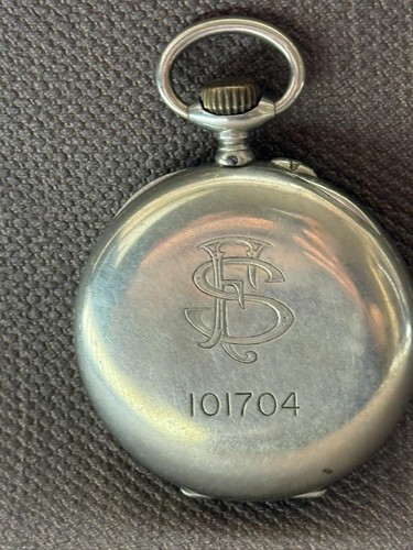 Antique Zenith Pocket Watch Mechanical Swiss Grand Prix Rare Old Open Face 20th - Picture 9 of 16