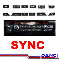 Set 12 Button Key Caps A/C Heater Switch Repair Kit for BMW 5 6 7 F10 F01 F12