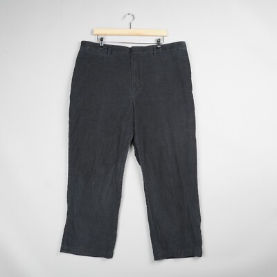Vintage L.L. Bean Cordhose Herren W38 L29 dunkelgrau Jumbo Cord Chinohose B62