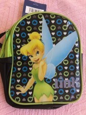 Disney Tinkerbell Tinker Bell 8 inch Backpack Small/Mini Toddler Bag Hearts