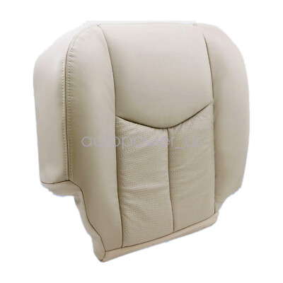 Fits 2003 2004 2005 06 Cadillac Escalade Passenger Bottom Leather Seat Cover Tan