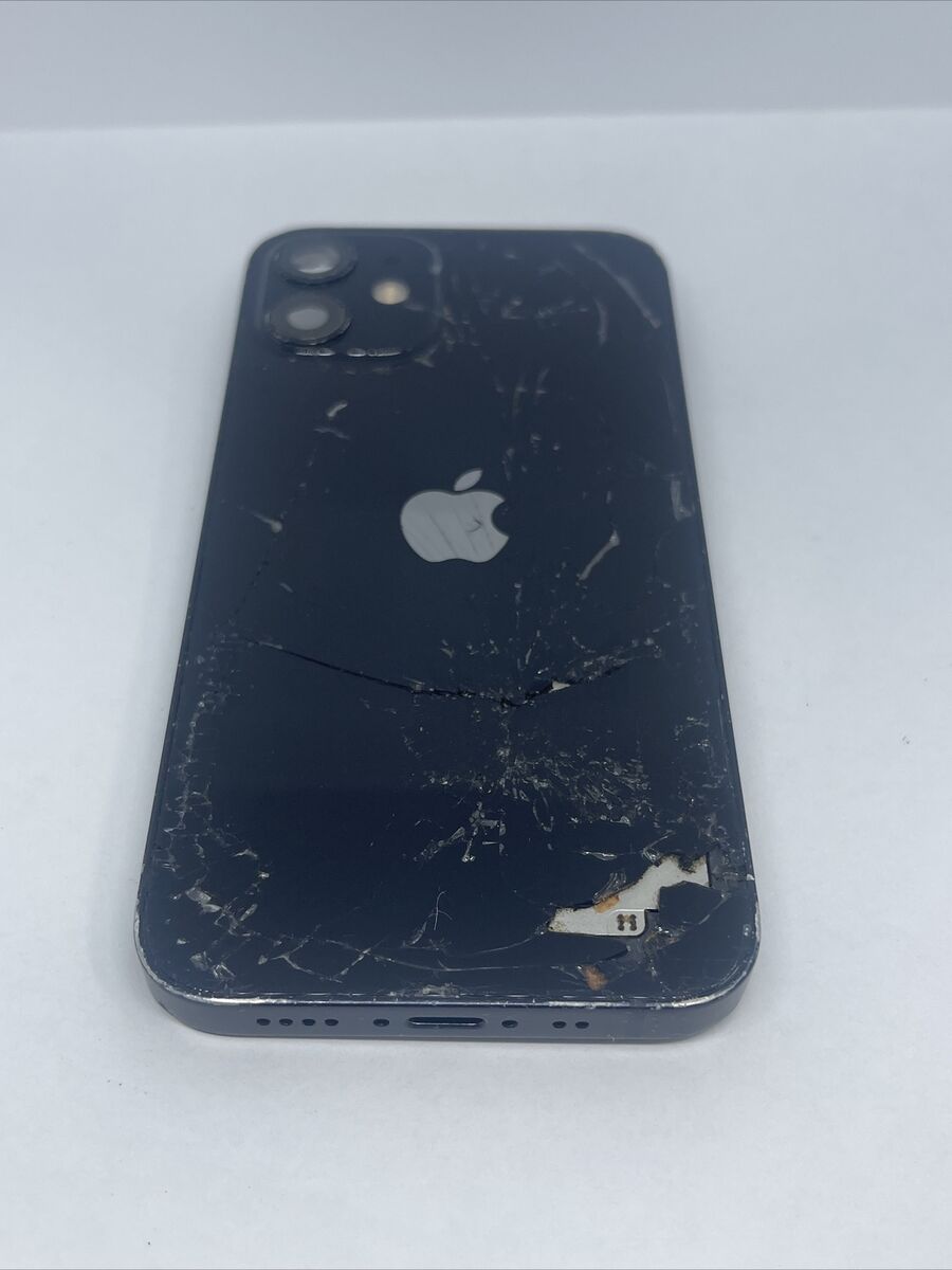 Apple iPhone 12 mini 背面傷あり Original Apple iPhone 12 Mini Black Back Glass Broken