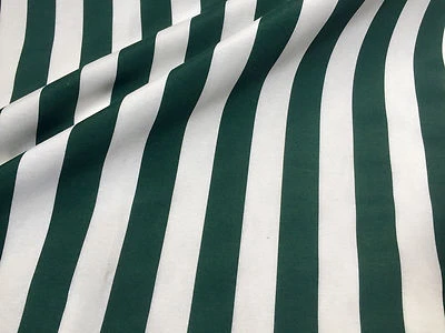 Dark Green Striped Fabric Sofia Stripes Curtain Upholstery Material - 280cm wide